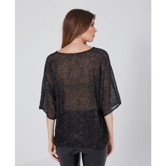 ME & THEE Compassion Fatigue Devore Silk Top - Picture 5 of 11